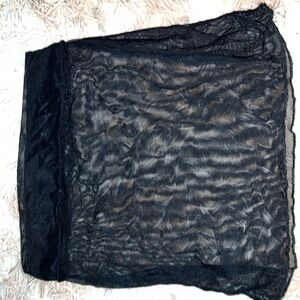 Sheer Black Skirt